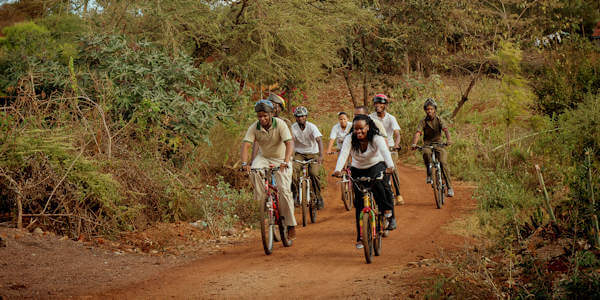 Acacia Farm Lodge  accommodatie mountain bike excursie, Ngorongoro Krater in Tanzania