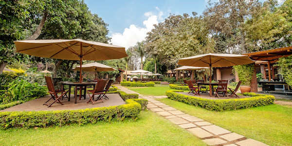 Arusha Coffee Lodge koffieplantage lunch, Arusha Nationaal Park in Tanzania Arusha Coffee Lodge koffieplantage lunch, Arusha Nationaal Park in Tanzania