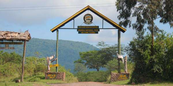 Entree park, Arusha Nationaal Park in Tanzania