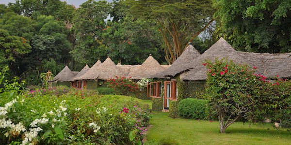 Arusha Serena Hotel accommodatie standaard cottage, Arusha Nationaal Park in Tanzania Arusha Serena Hotel accommodatie standaard cottage, Arusha Nationaal Park in Tanzania