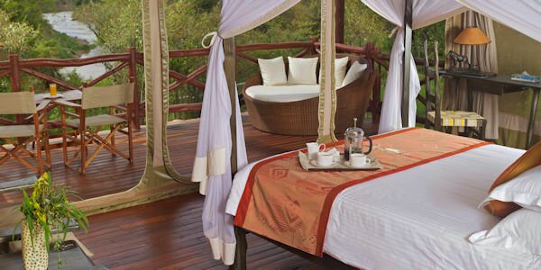Ashnil Mara Camp accommodatie inrichting standaard safaritent, Masai Mara in Kenia Ashnil Mara Camp accommodatie inrichting standaard safaritent, Masai Mara in Kenia