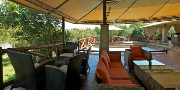 Ashnil Mara Camp lounge, Masai Mara in Kenia Ashnil Mara Camp lounge, Masai Mara in Kenia