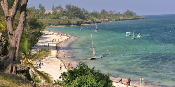 Shanzu beach, Bamburi en Shanzu Beach in Kenia Shanzu beach, Bamburi en Shanzu Beach in Kenia