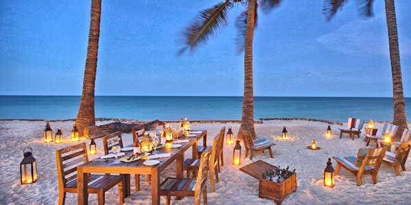 Bluebay Beach Resort & Spa accommodatie bahari grill restaurant, Zanzibar in Tanzania