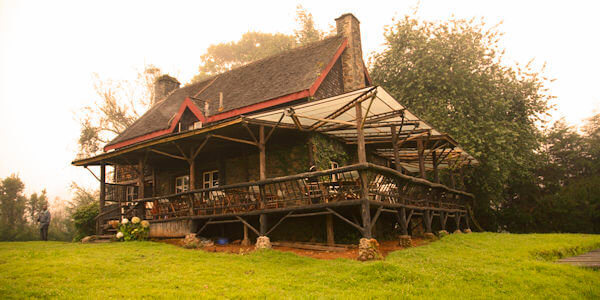 Castle Forest Lodge main house, Mount Kenya Nationaal Park in Kenia Castle Forest Lodge main house, Mount Kenya Nationaal Park in Kenia