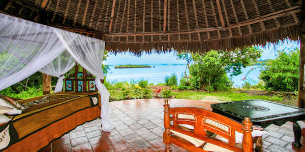 Chale Island Resort - Uitzicht Banda - Chale Island, Kenia Chale Island Resort - Uitzicht Banda - Chale Island, Kenia