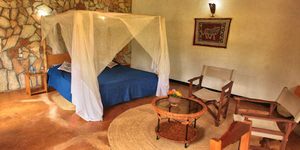Country Lodge Karatu accommodatie inrichting kamer, Ngorongoro Krater in Tanzania