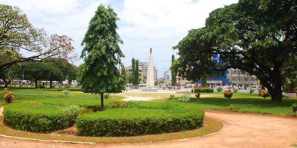 Mnazi Mmoja park, Dar Es Salaam in Tanzania Mnazi Mmoja park, Dar Es Salaam in Tanzania