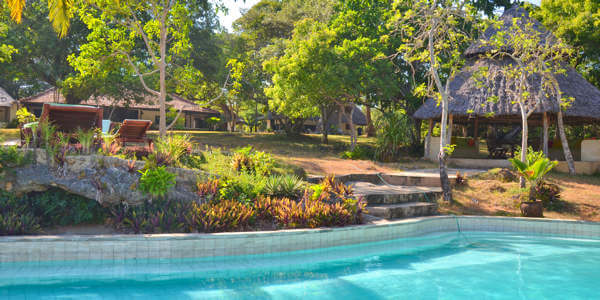 Diani House accommodatie zwembad en theehuis, Diani Beach in Kenia