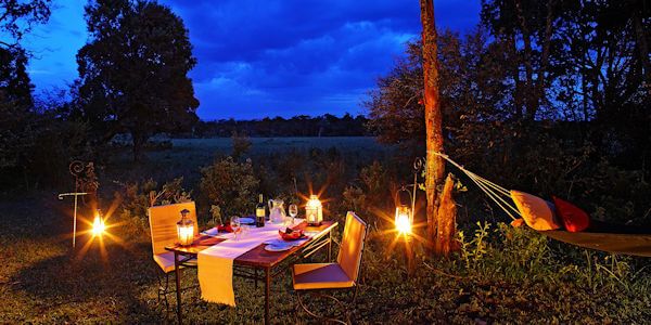 Elephant Pepper Camp  bush dinner, Masai Mara in Kenia