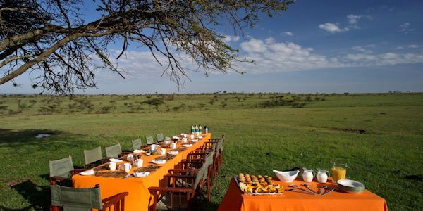 Elephant Pepper Camp  accommodatie bush breakfast, Masai Mara in Kenia