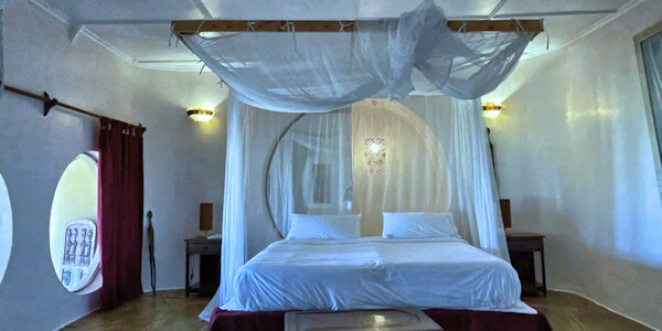 Eleven Pearl Boutique Hotel accommodatie zeezicht kamer inrichting, Galu Beach in Kenia Eleven Pearl Boutique Hotel accommodatie zeezicht kamer inrichting, Galu Beach in Kenia