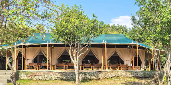Entim Mara Camp lounge en restaurant, Masai Mara in Kenia