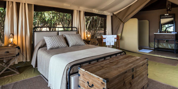 Entim Mara Camp interieur safaritent, Masai Mara in Kenia