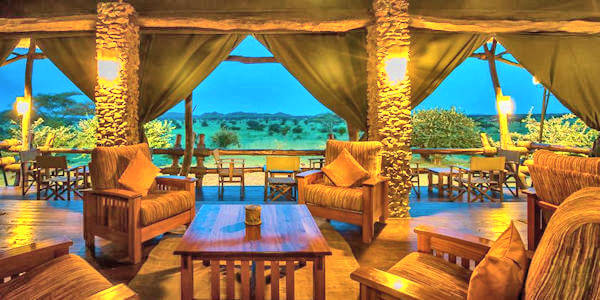 Grumeti Migration Camp accommodatie lounge, Serengeti Nationaal Park in Tanzania Grumeti Migration Camp accommodatie lounge, Serengeti Nationaal Park in Tanzania