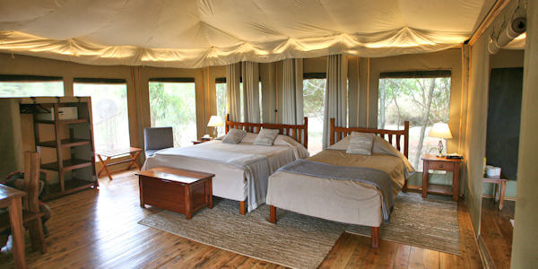 Ilkeliani Camp interieur safaritent, Masai Mara in Kenia