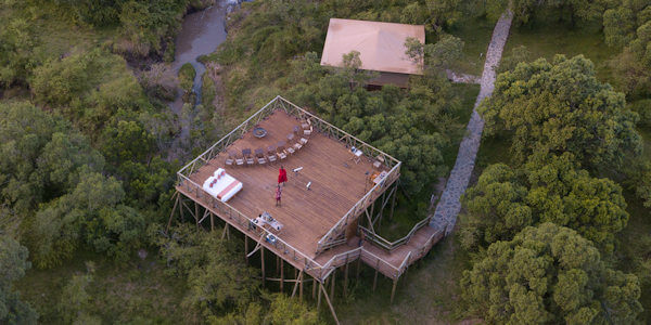 Ilora Reteats accommodatie stardeck uitzichtspunt, Masai Mara in Kenia Ilora Reteats accommodatie stardeck uitzichtspunt, Masai Mara in Kenia