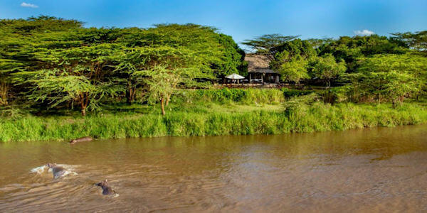 Karen Blixen Camp accommodatie ligging safarikamp, Masai Mara in Kenia Karen Blixen Camp accommodatie ligging safarikamp, Masai Mara in Kenia