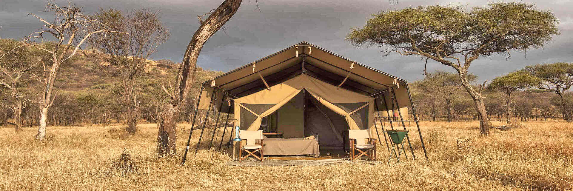 Kati Kati Camp in de Seronera vallei centraal gelegen in de Serengeti in Tanzania Kati Kati Camp in de Seronera vallei centraal gelegen in de Serengeti in Tanzania