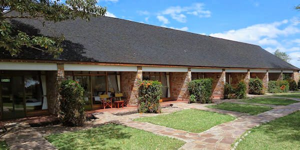 Keekorok Lodge standaard kamer exterieur, Masai Mara in Kenia