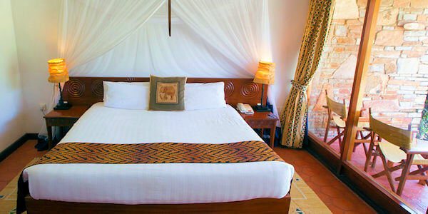 Keekorok Lodge accommodatie standaard kamer inrichting, Masai Mara in Kenia