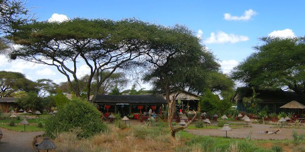 Centraal gelegen zijn de gemeenschappelijke ruimtes in de schaduw van acacia bomen met aangelegde paden naar de accommodaties. Kibo Safari Camp centraal gelegen zijn de gemeenschappelijke ruimtes in de schaduw van acacia bomen met aangelegde paden naar de accommodaties. Amboseli Nationaal Park in Kenia