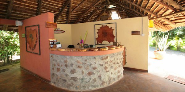 Kiboko Lodge receptie, Arusha Nationaal Park in Tanzania