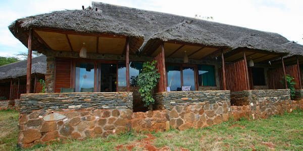Kilaguni Serena Safari Lodge standaard kamer, Tsavo West Nationaal Park in Kenia Kilaguni Serena Safari Lodge standaard kamer, Tsavo West Nationaal Park in Kenia