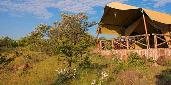 Kilima Camp vanaf uw privé terras in het bekendste wildpark de masai mara heeft u spectaculaire uitzichten. Masai Mara in Kenia