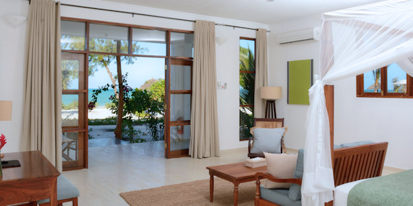 Kisiwa on the Beach accommodatie interieur bahari beachfront villa, Zanzibar in Tanzania