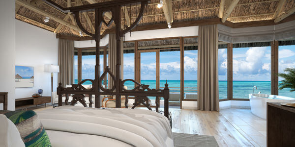 Konokono Beach Resort accommodatie isaraya water villa, Zanzibar in Tanzania Konokono Beach Resort accommodatie isaraya water villa, Zanzibar in Tanzania