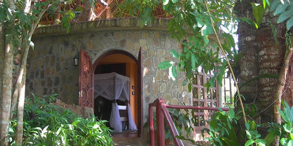 Kutazama Lodge accommodatie orchid treehouse interieur, Shimba Hills Nationaal Park in Kenia