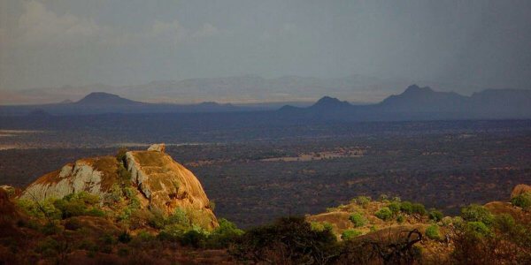 Ruige wildernis, Laikipia in Kenia