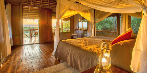 Lake Burunge Tented Camp accommodatie interieur safaritent, Tarangire Nationaal Park in Tanzania