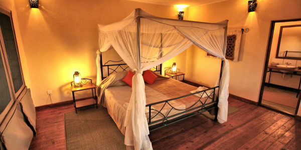 Lake Burunge Tented Camp interieur cottage, Tarangire Nationaal Park in Tanzania