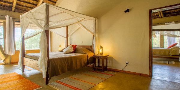 Lake Burunge Tented Camp accommodatie interieur familietent, Tarangire Nationaal Park in Tanzania