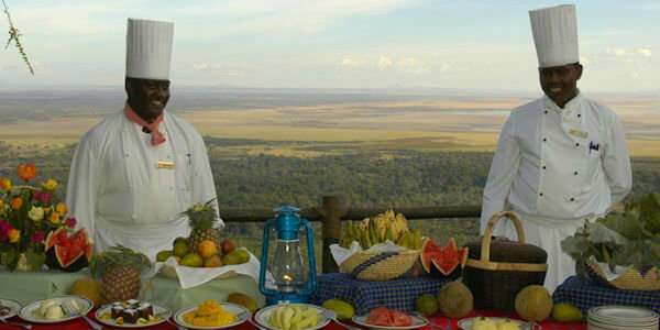 Lake Manyara Serena Lodge accommodatie village lunch, Manyara Nationaal Park in Tanzania Lake Manyara Serena Lodge accommodatie village lunch, Manyara Nationaal Park in Tanzania