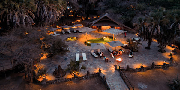 Larsens Camp sundowner larsen camp, Samburu Nationaal Reservaat in Kenia