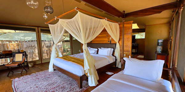 Interieur deluxe safaritent Interieur deluxe safaritent