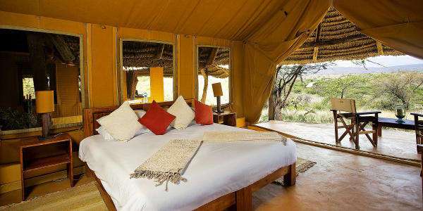 Lewa Safari Camp accommodatie classic tent inrichting, Lewa Downs in Kenia Lewa Safari Camp accommodatie classic tent inrichting, Lewa Downs in Kenia