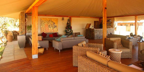 Loisaba Tented Camp lounge & bar, Laikipia in Kenia Loisaba Tented Camp lounge & bar, Laikipia in Kenia