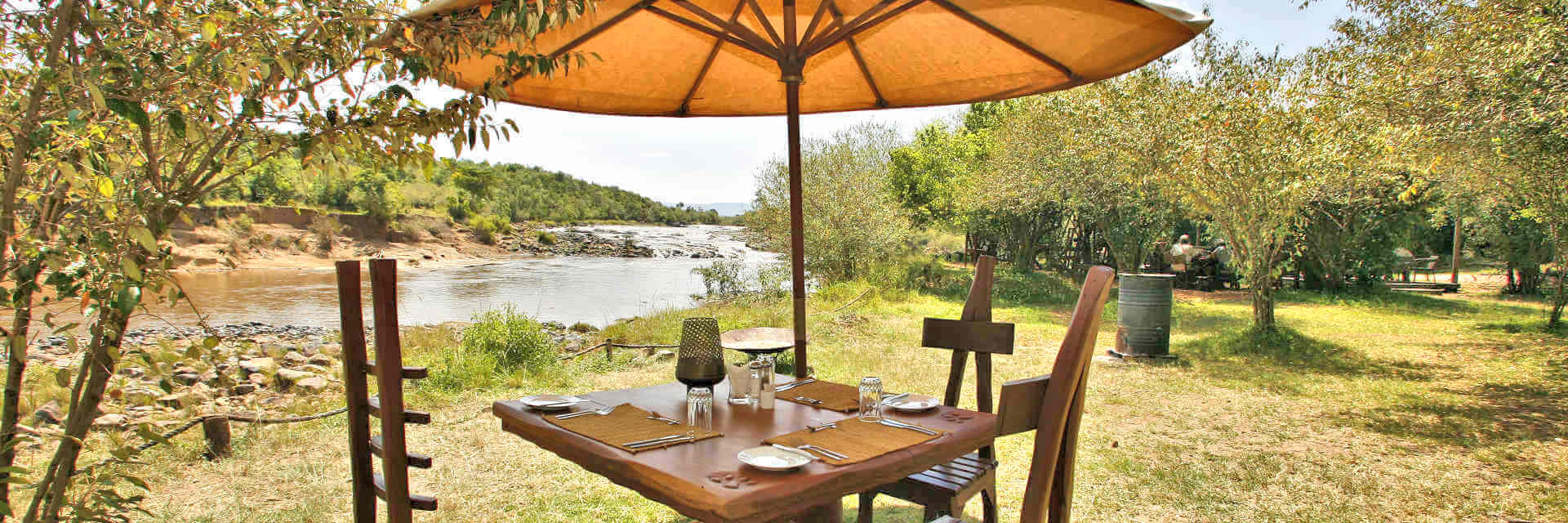 Mara Crossings ligt nabij de migratie corridors van de gnoes aan de Mara rivier in Musiara Mara Crossings ligt nabij de migratie corridors van de gnoes aan de Mara rivier in Musiara