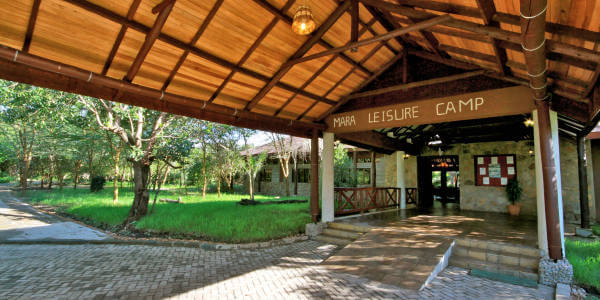 Mara Leisure Camp entree receptie, Masai Mara in Kenia Mara Leisure Camp entree receptie, Masai Mara in Kenia