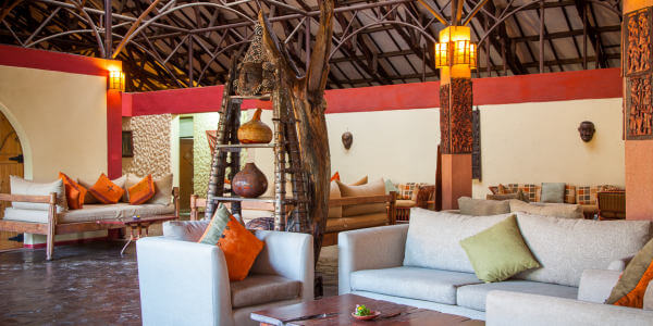 Mara Leisure Camp accommodatie lounge en receptie, Masai Mara in Kenia Mara Leisure Camp accommodatie lounge en receptie, Masai Mara in Kenia