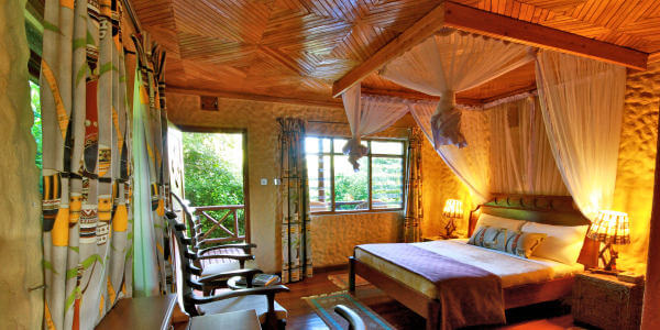 Mara Leisure Camp chui cottage interieur, Masai Mara in Kenia Mara Leisure Camp chui cottage interieur, Masai Mara in Kenia