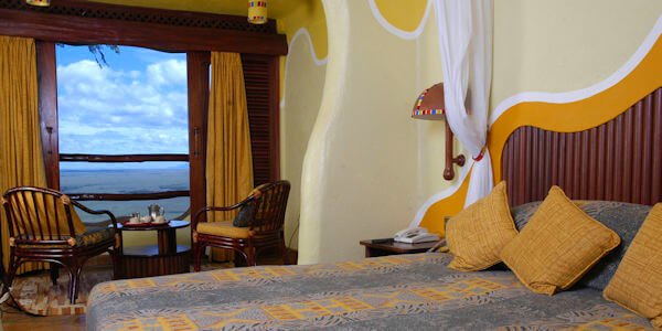 Mara Serena Safari Lodge inrichting standaard kamer, Masai Mara in Kenia