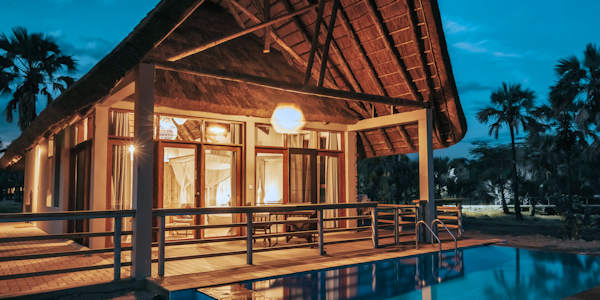 Maramboi Tented Camp suite tent met prive zwembad, Tarangire Nationaal Park in Tanzania