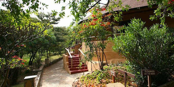 Masai Mara Sopa Lodge accommodatie pad naar standaard kamer, Masai Mara in Kenia Masai Mara Sopa Lodge accommodatie pad naar standaard kamer, Masai Mara in Kenia