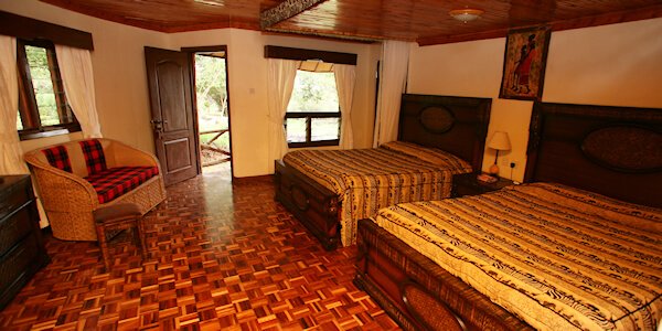 Masai Mara Sopa Lodge inrichting suite, Masai Mara in Kenia Masai Mara Sopa Lodge inrichting suite, Masai Mara in Kenia