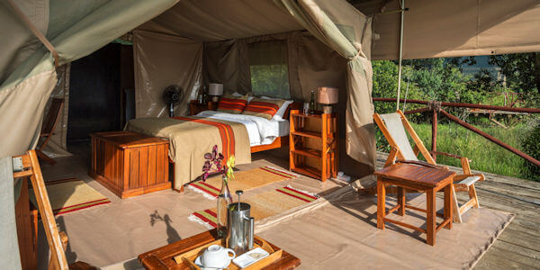 Matira Bushcamp interieur premium tent, Masai Mara in Kenia